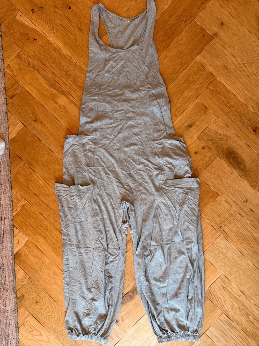 Free People Movement Gray Jogger Jumpsuit M/L